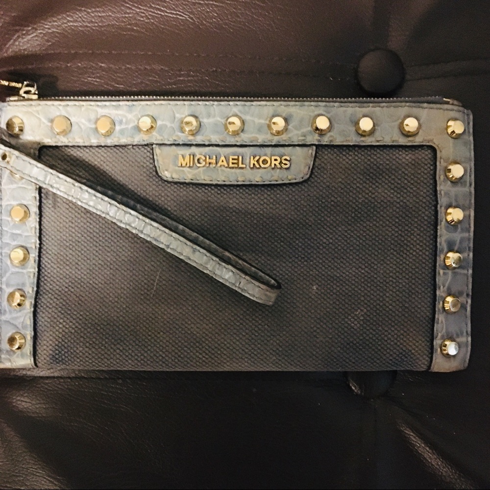 Michael Kors Distressed Clutch / Wristlet
